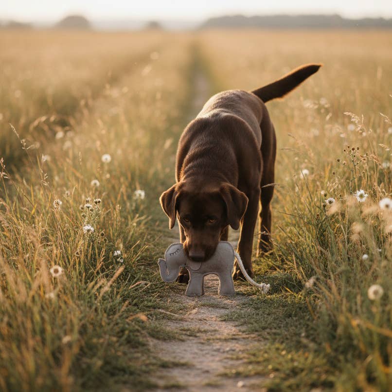 BUDDY - Hundespielzeug aus Leder "Elefant"