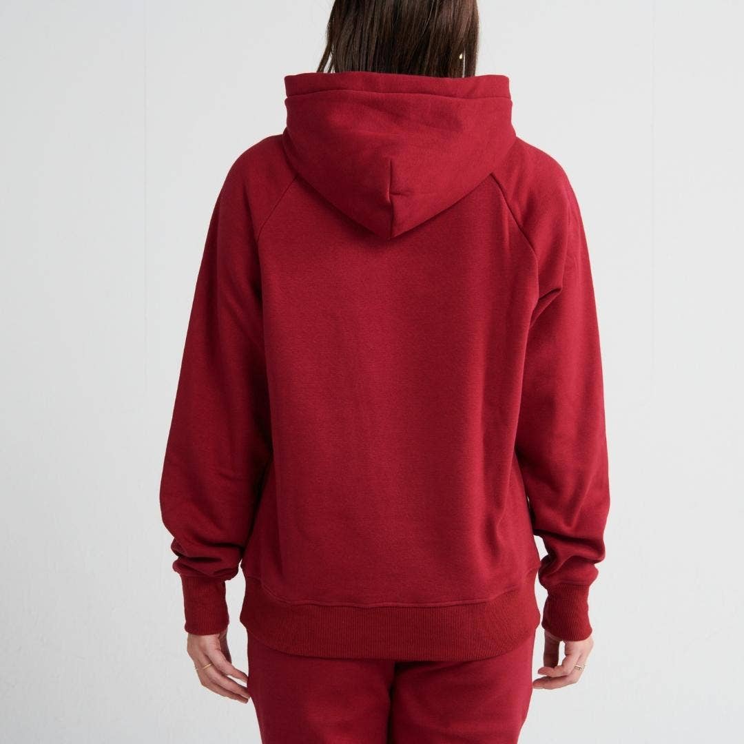 Essential Human Hoodie - Burgunderrot