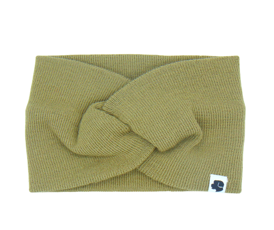Stirnband Knoten Khaki