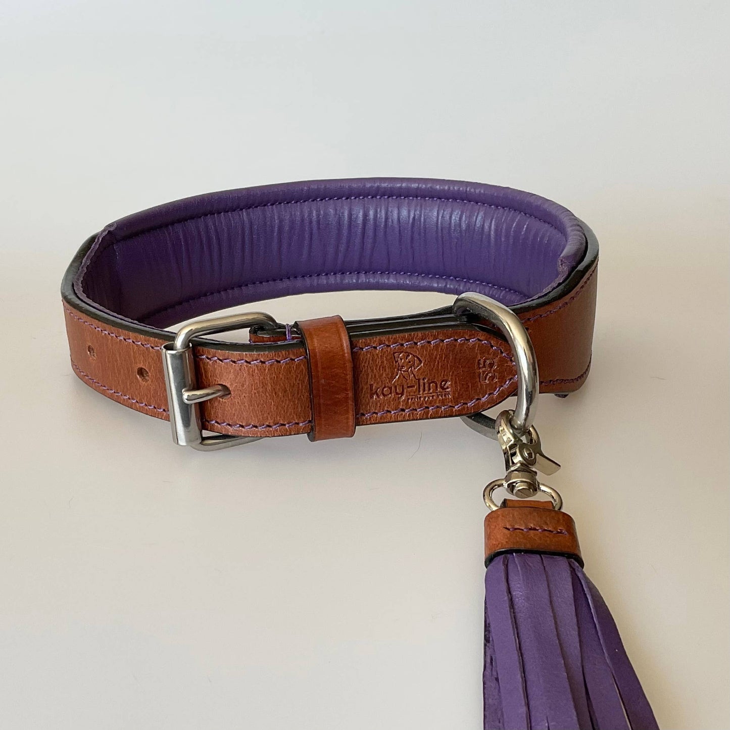 Kay-Line - Leder Halsband TWO TONE