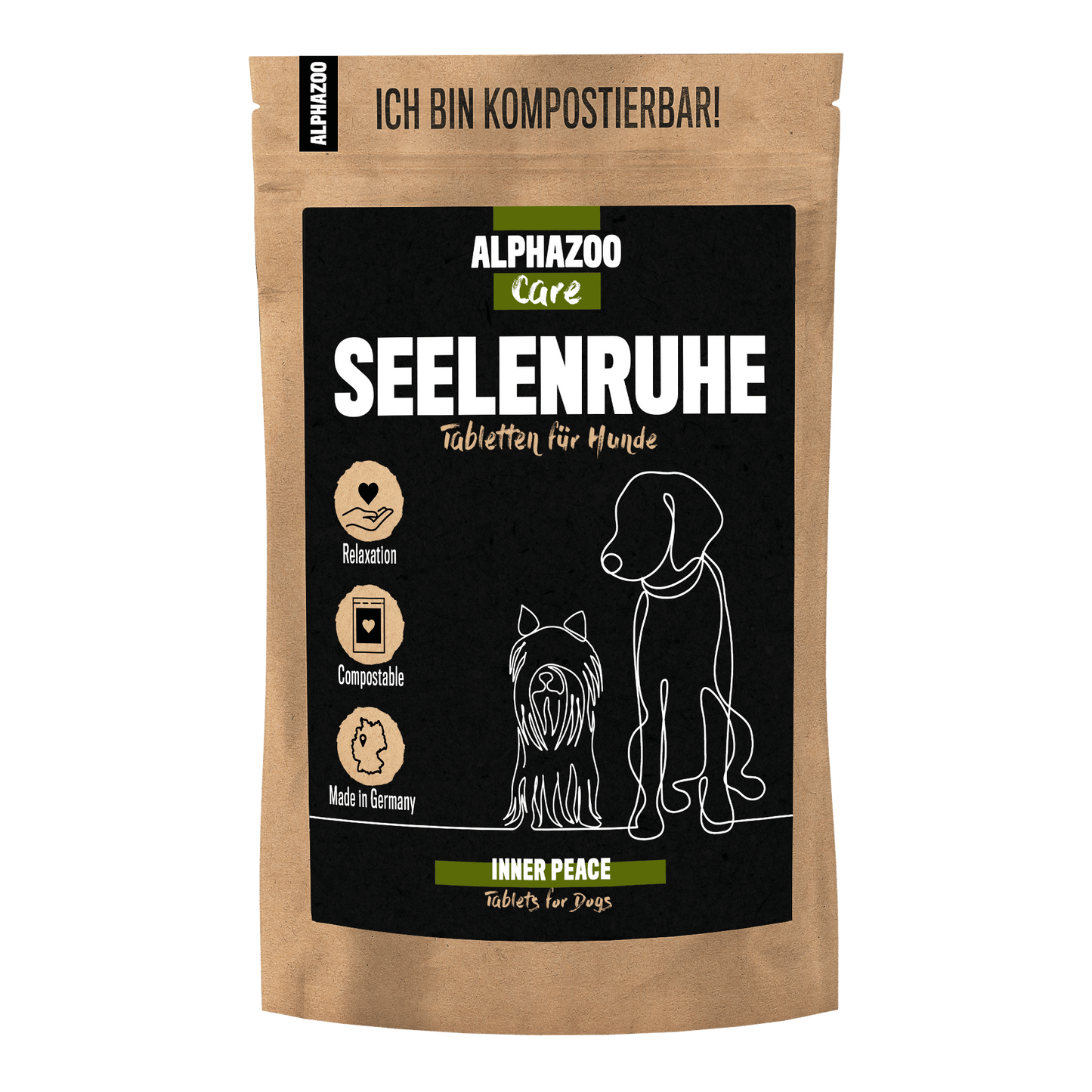 Alphazoo - Seelenruhe Tabletten, Beruhigung & Anti Stress für Hunde