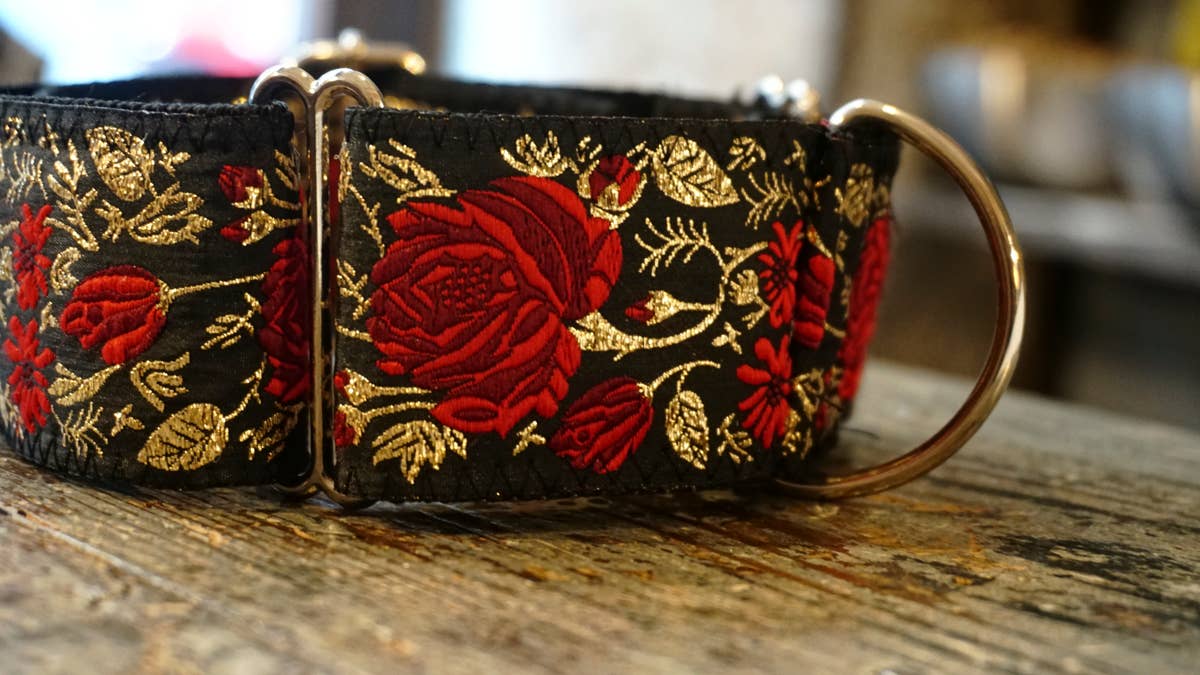 Hundsfutter - Breites Hundehalsband, limitierte Auflage, handgemacht