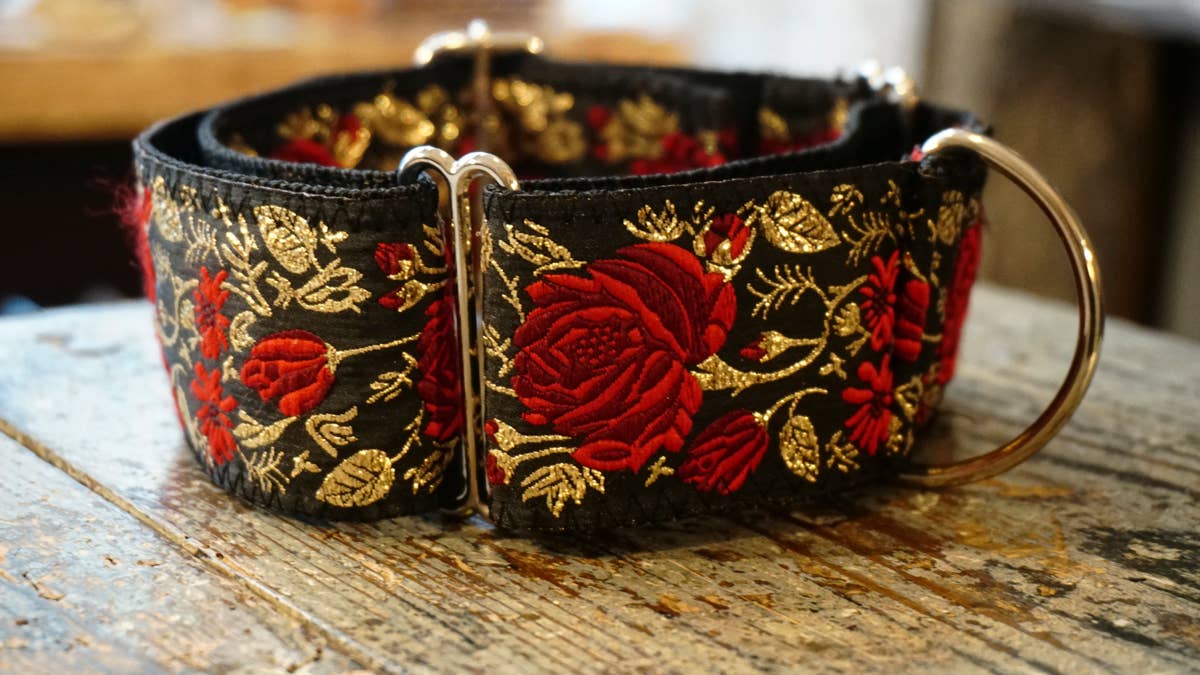 Hundsfutter - Breites Hundehalsband, limitierte Auflage, handgemacht