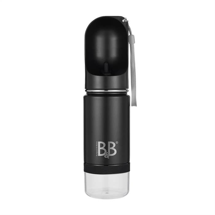 B&B Luxury 3in1 Flasche – doppelseitige Edelstahlflasche mit Goodbids-Aufbewahrung