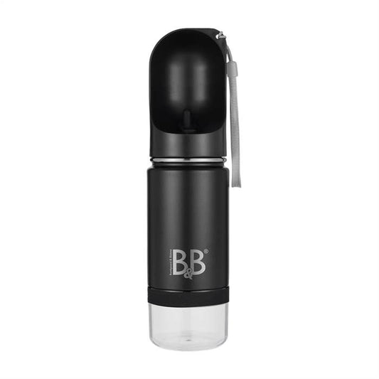 B&B Luxury 3in1 Flasche – doppelseitige Edelstahlflasche mit Goodbids-Aufbewahrung