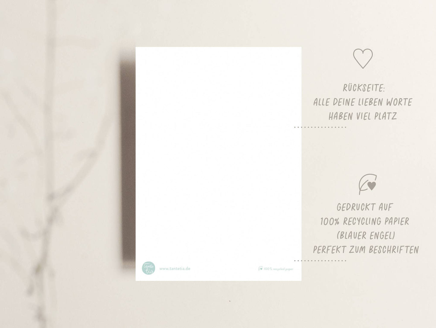 Tante Tia - Weihnachtskarte "Amore Per Tutti" / Hundekarte