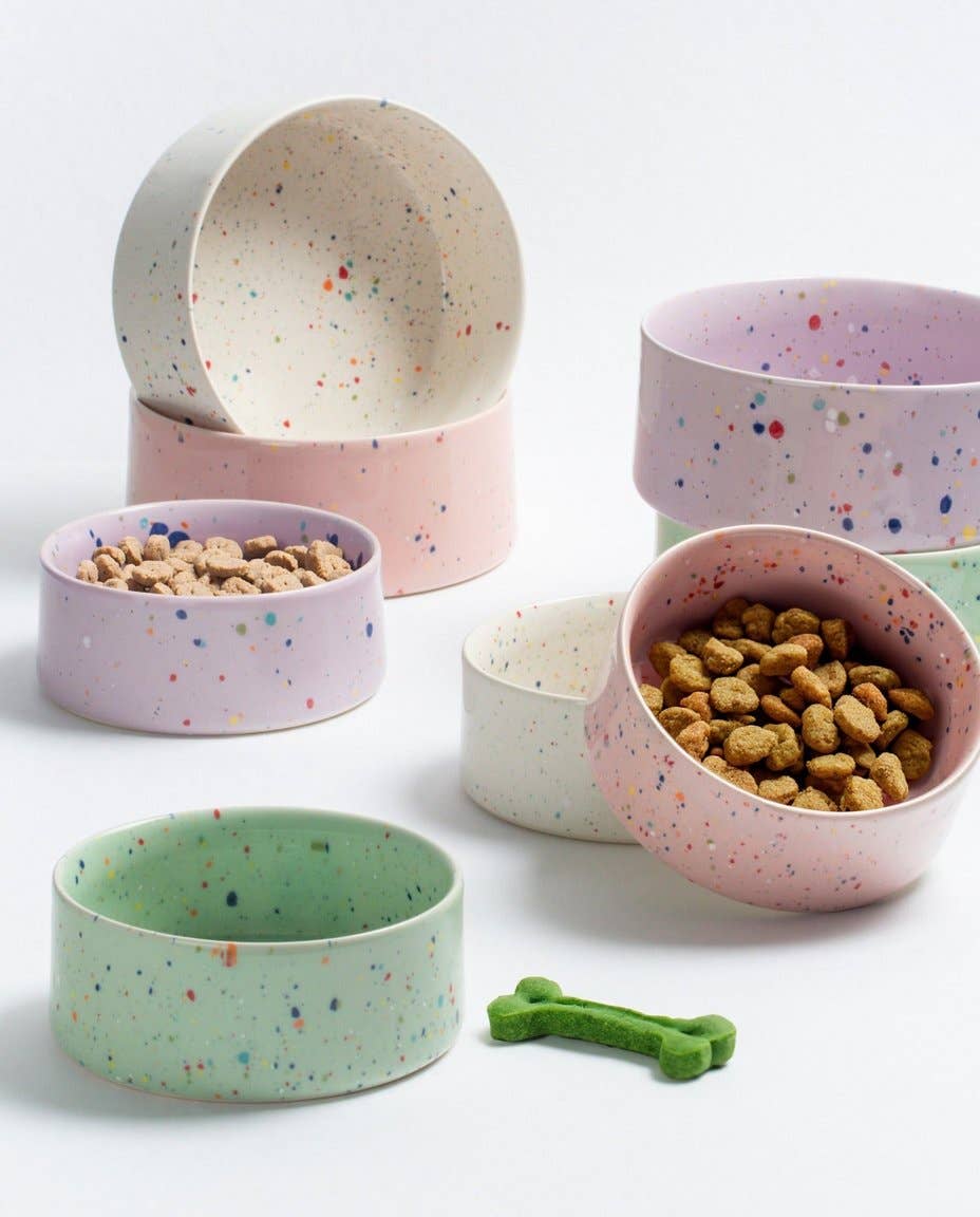 Egg Back Home - New Party Haustiernapf 16,5 cm, 2er-Set Weiß