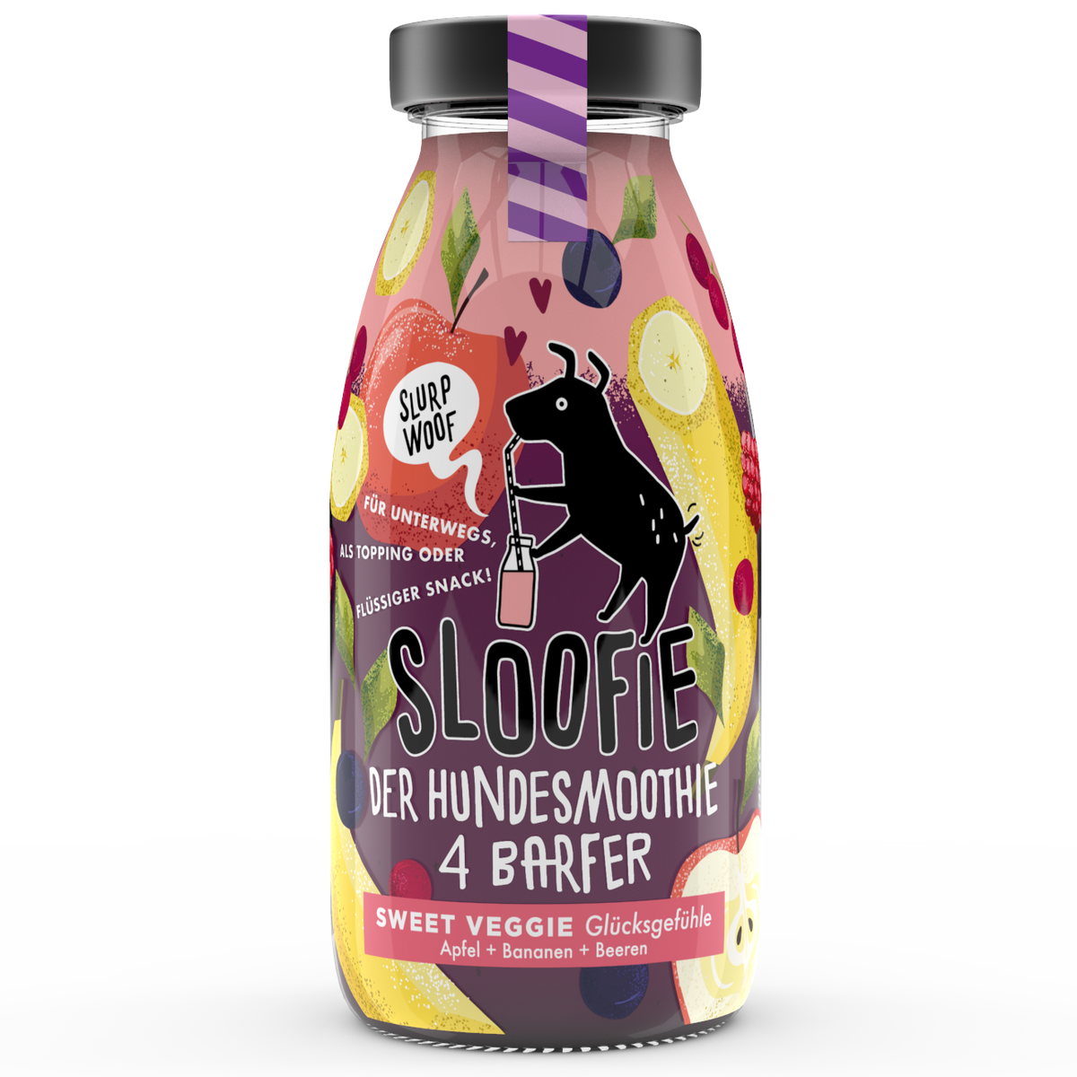 Sloofie - Sweet Veggie - Obst, Hundesmoothie, Topping, flüssiger Snack