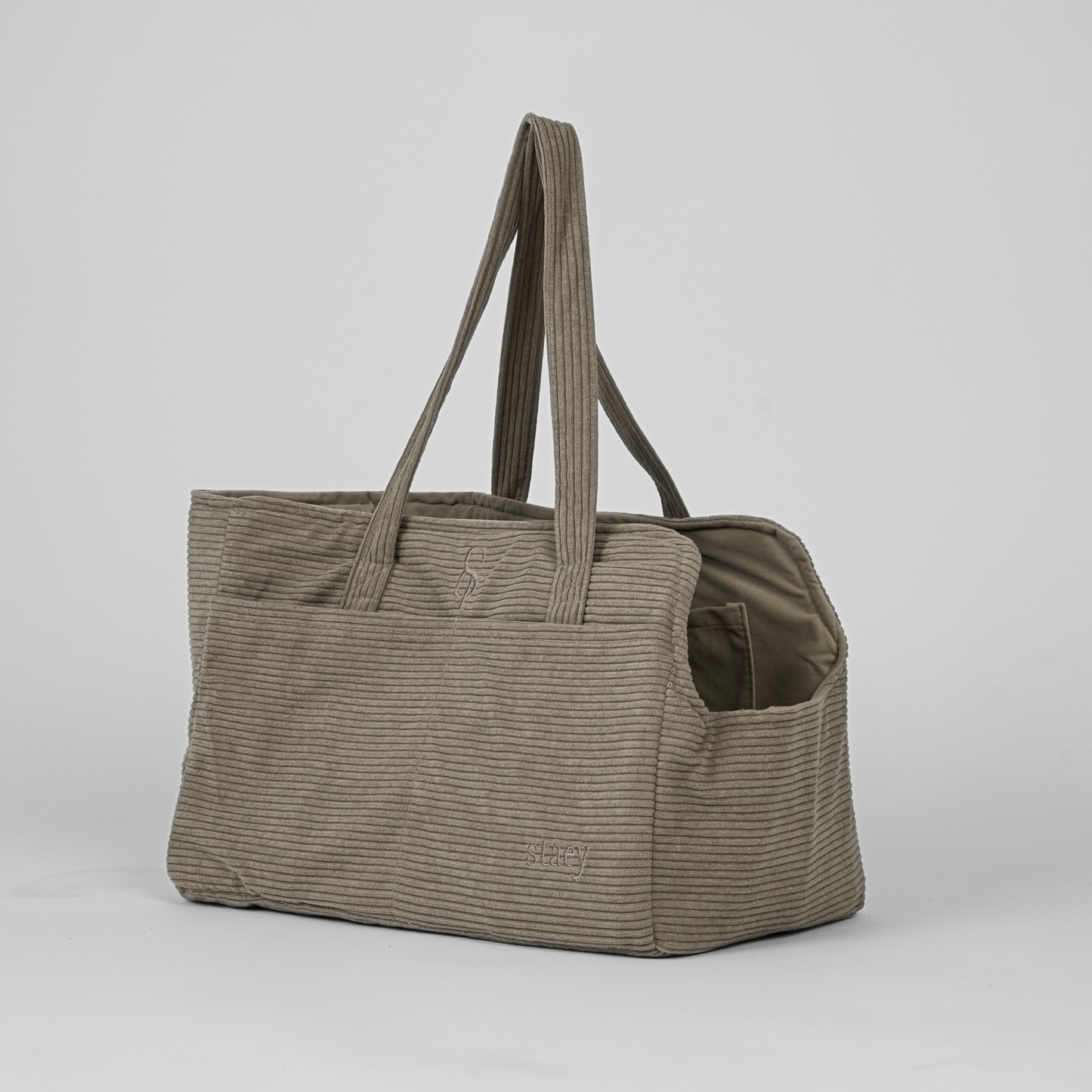 Staey - Vilda Tragetasche | Kordstoff in Taupe