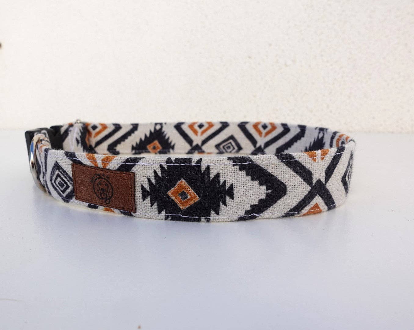 MUTT DOG & CO - Noya Hunde-Halsband, verstellbar, handgemacht, ethnisches Muster