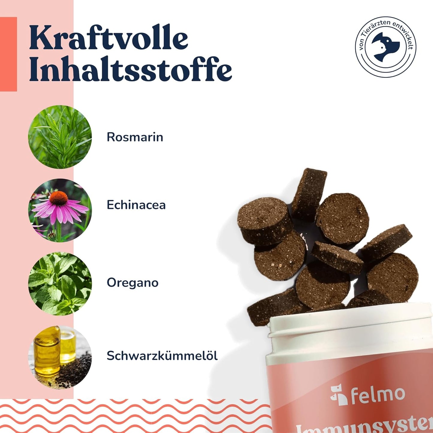 felmo - Immunsystem-Snacks für Hunde - 180 g