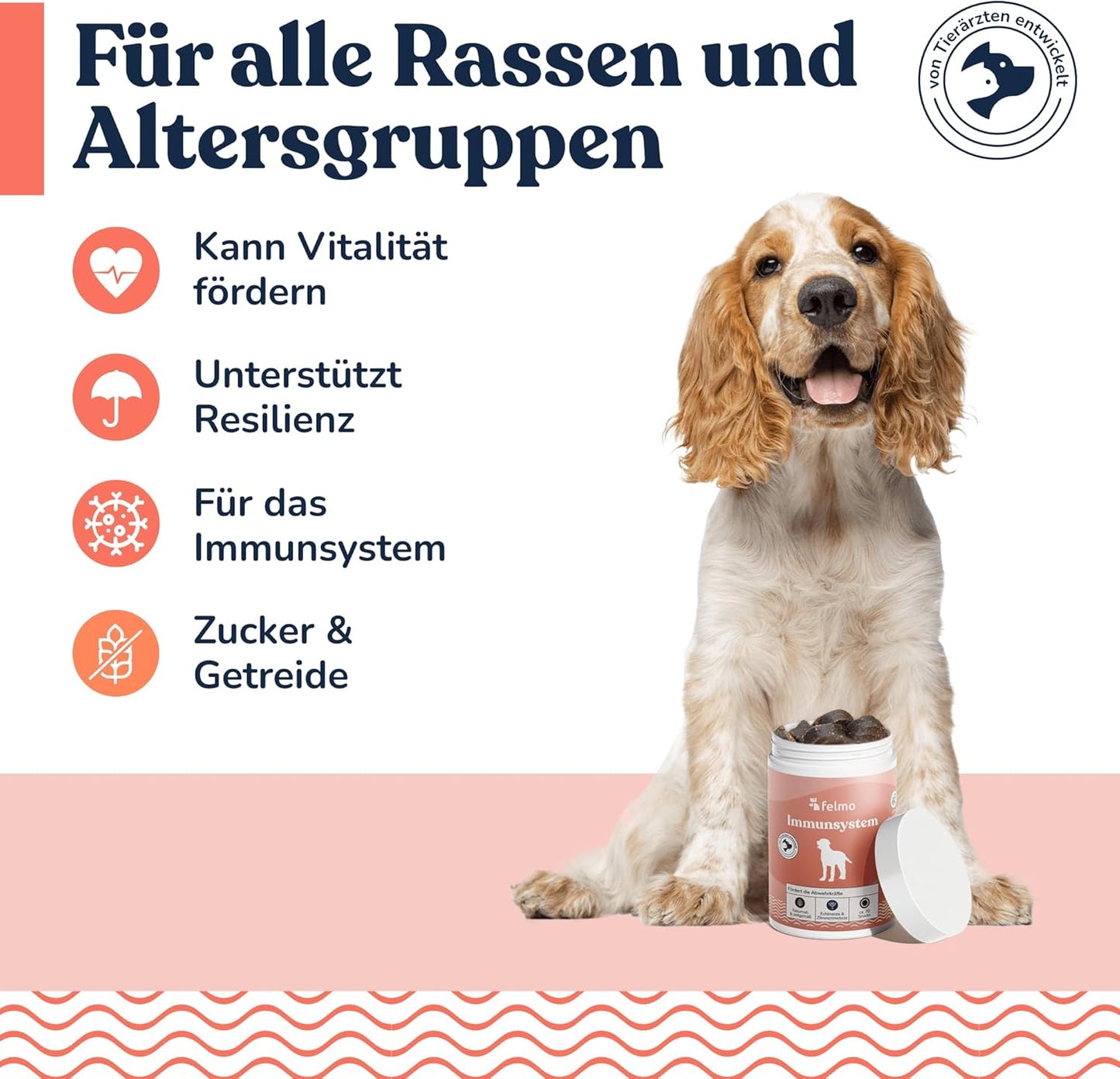 felmo - Immunsystem-Snacks für Hunde - 180 g