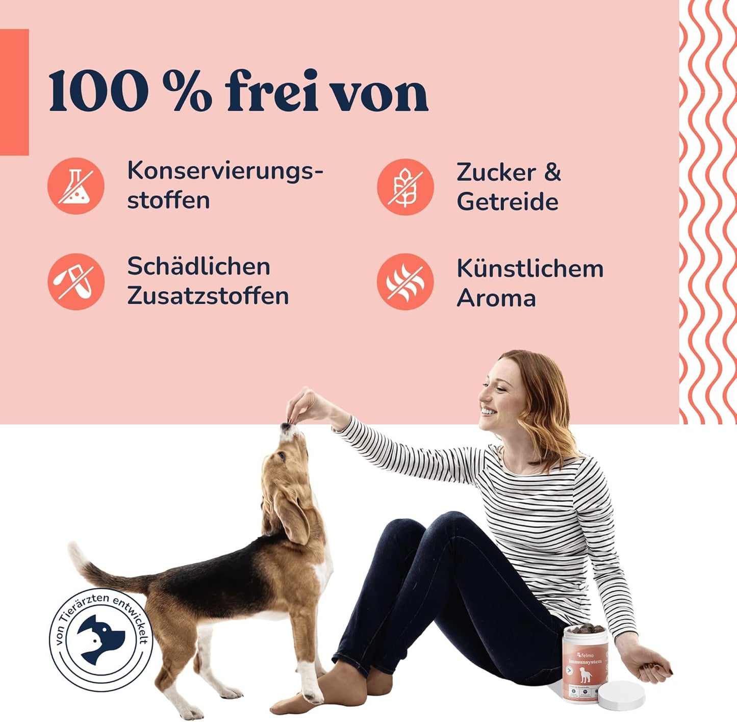 felmo - Immunsystem-Snacks für Hunde - 180 g