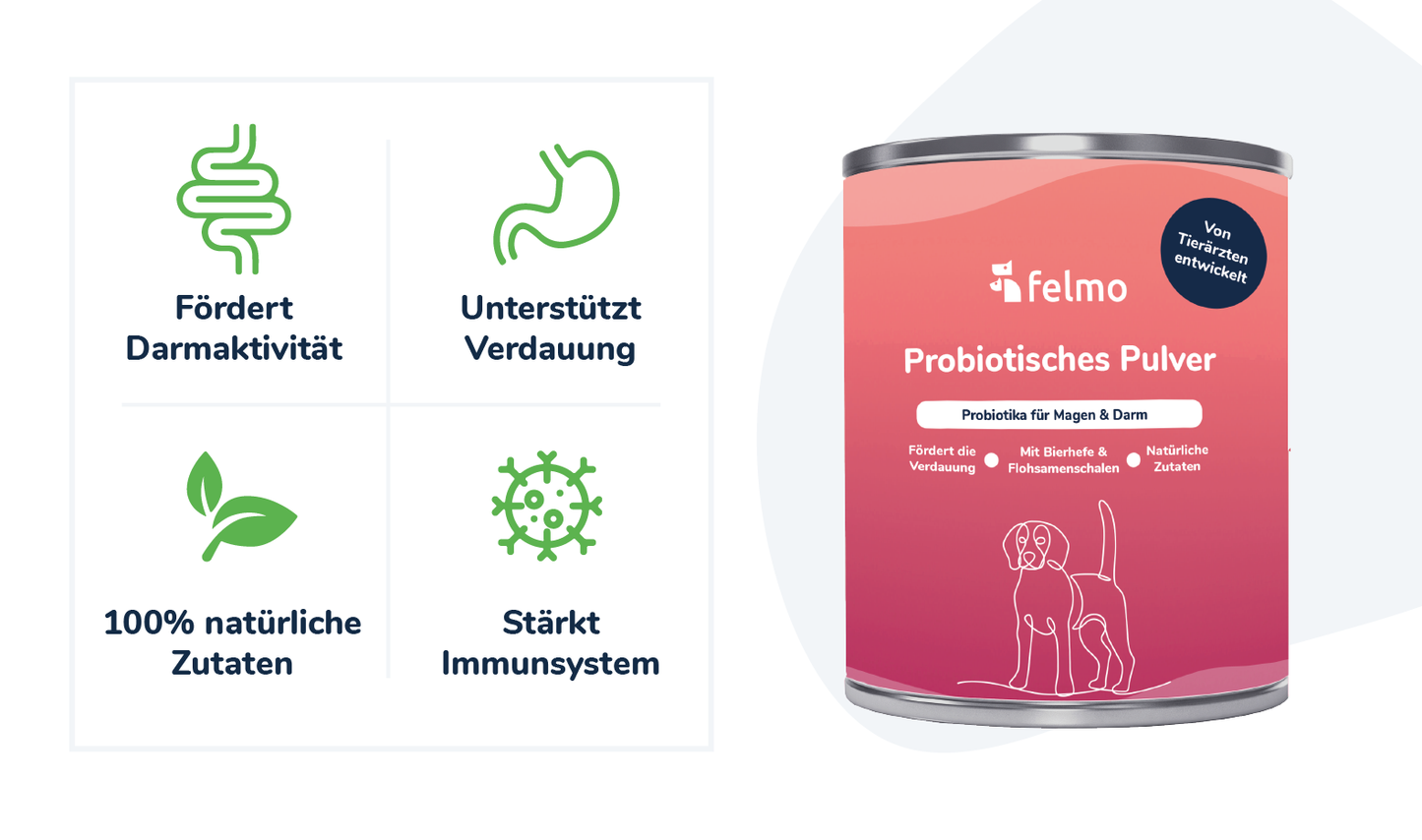 felmo - Probiotika für Hunde - 250g