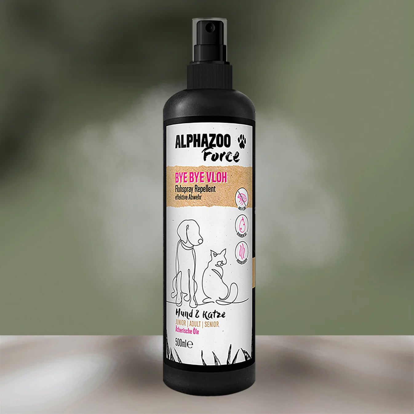 Alphazoo - ByeByeVloh Flohmittel für Hunde und Katzen - 200ml